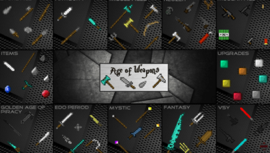 age of weapons mod 1 18 2 1 12 2 adds tons of new tools and weapons based on time ages