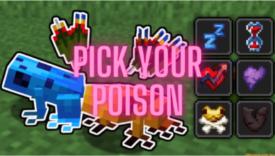 pick your poison mod 1 18 2 adds poison dart frogs new effects and weapon